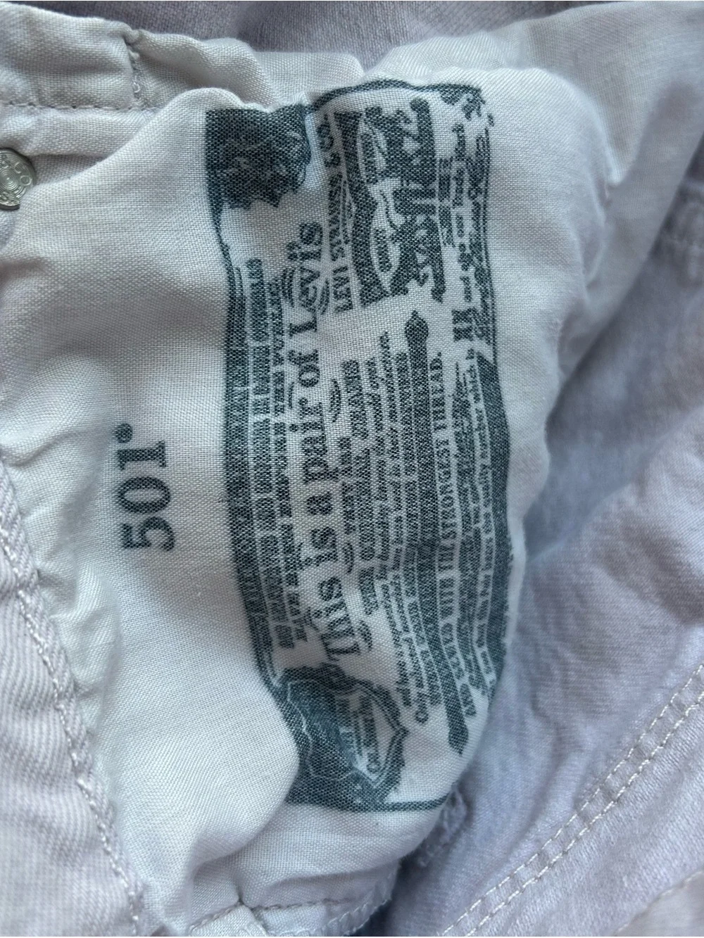 Levi's Light Lavender Button-Fly Shorts